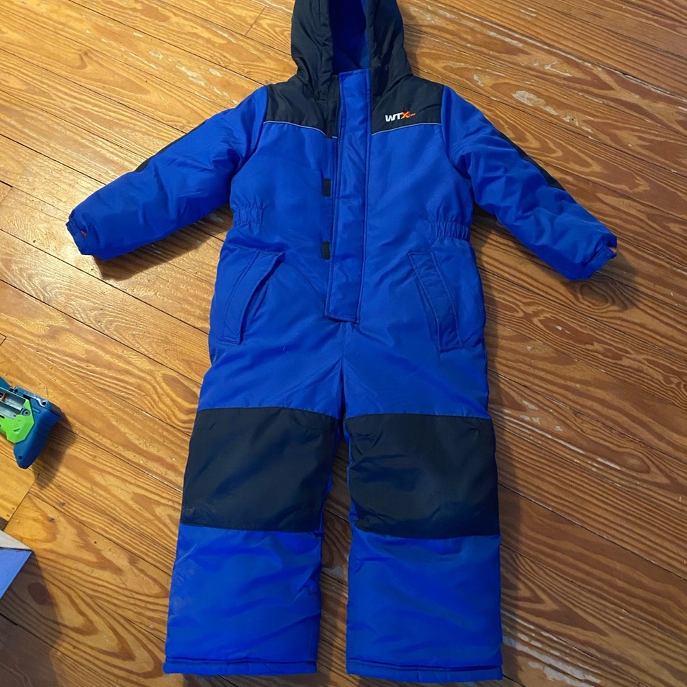 Blue and Black Kids Snowsuit